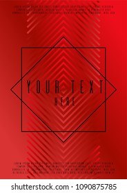Hipster template corporate style.  Vector cover design. Can be used for poster, brochure, magazine, card, book, flyer, banner, anniversary. Trendy corporate style.
