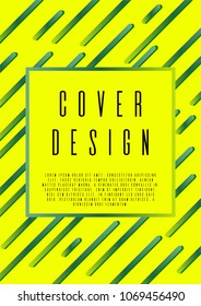Hipster template design for your business. A4 brochure title sheet. Can be used for poster, brochure, magazine, card, book, flyer, banner, anniversary
 Trendy corporate style.
