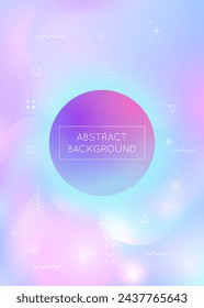 Hipster Texture. Blue Retro Pattern. Summer Flyer. Simple Dots. Geometric Background. Space Layout. Holographic Design. Light Business Backdrop. Violet Hipster Texture