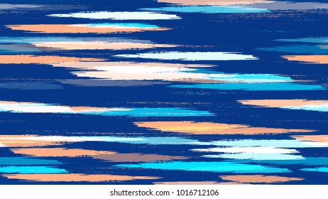 Hipster Texture with Strokes and Stripes. Hand Drawn Fashion Seamless Pattern. Painted Watercolor Style Texture. Advertising, Cover Print Design Background.