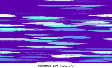 Hipster Texture with Strokes and Stripes. Hand Drawn Fashion Seamless Pattern. Paint Watercolor Style Stripes. Fabric, Fashion Print Design Background.