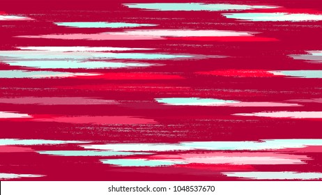Hipster Texture with Strokes and Stripes. Hand Drawn Fashion Seamless Pattern. Holiday, Summer Watercolor Texture. Packaging, Fabric Print Design Pattern.