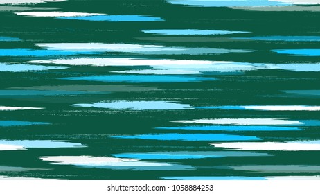 Hipster Texture with Strokes and Stripes. Hand Drawn Fashion Seamless Pattern. Holiday, Summer Watercolor Texture. Cloth, Linen, Textile Print Design Pattern.