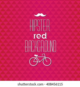 Hipster, triangle, color pattern. Vector art.