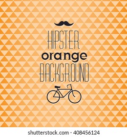 Hipster, triangle, color pattern. Vector art.