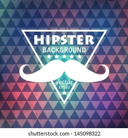 Hipster triangular background. Vector illustration