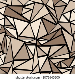 Hipster triangular shapes geometric seamless background. Minimal triangles polygonal texture. Urban triangle shapes minimal vector. for business advertising.