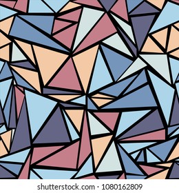 Hipster triangular shapes geometric seamless vector. Minimal triangles polygonal mosaic. Urban triangle shapes minimal illustration. for business business presentation.