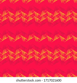 Hipster Tropical Vector Seamless Pattern. Feather Banana Leaves Dandelion Monstera Tropical Seamless Pattern. Beautiful Male Shirt Female Dress Texture. Fine Summer Textile. Painted Floral Background.