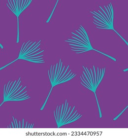 Hipster Tropical Vector Seamless Pattern. Chic Summer Textile. Dandelion Monstera Banana Leaves Feather Tropical Seamless Pattern. Drawn Floral Background. Beautiful Male Shirt Female Dress Texture.