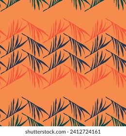 Hipster Tropical Vector Seamless Pattern. Elegant Male Shirt Female Dress Texture. Monstera Dandelion Feather Banana Leaves Tropical Seamless Pattern. Painted Floral Background. Fine Summer Fabrics.