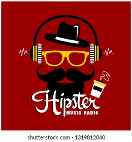 HIPSTER typography design,vector illustration