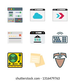 hipster vector icon set