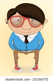 hipster vector illustration