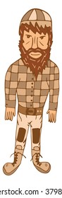 hipster vector illustration