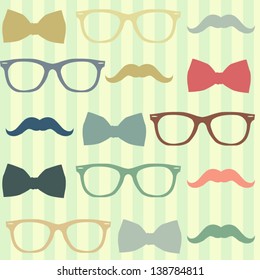 hipster vintage pattern