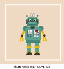 Hipster Vintage Robot