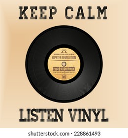 Hipster vinyl disk 