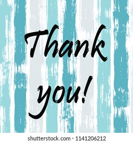 Hipster watercolor brush stripes pattern. Pink and cerry red paintbrush lines horizontal texture for background. Hand drown paint strokes decorative artwork. For textile.Thank you banner.