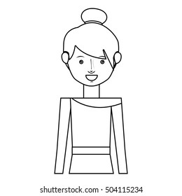 hipster woman icon