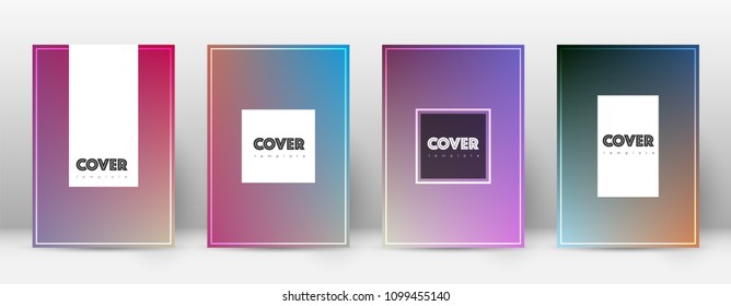 Hipster wonderful template for Brochure, Annual Report, Magazine, Poster, Corporate Presentation, Portfolio, Flyer. Amazing gradient cover page.