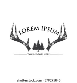 Hipster woods logo