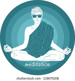 hipster yogi