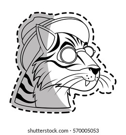 hipsters animals design