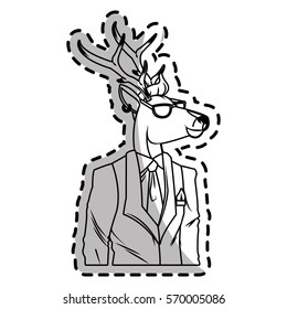 hipsters animals design