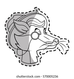 hipsters animals design