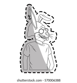 hipsters animals design