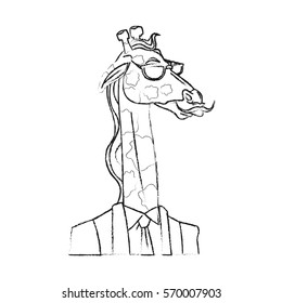 hipsters animals design
