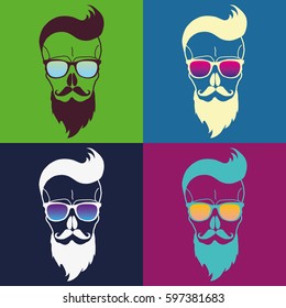 Hipster's skull