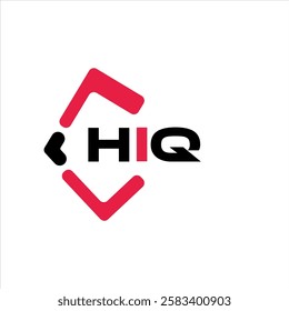 HIQ creative minimalist letter logo. HIQ unique vector initials alphabet letter logo design
