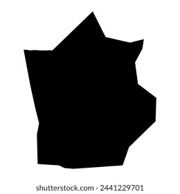 Hiran region map, administrative division of Somalia. Vector illustration.