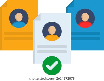 Hire Icon Flat Vector Illustration