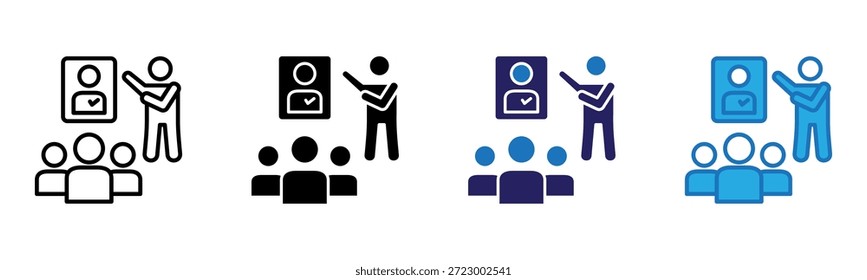 Hire Icon Multi Style Ilustración vectorial