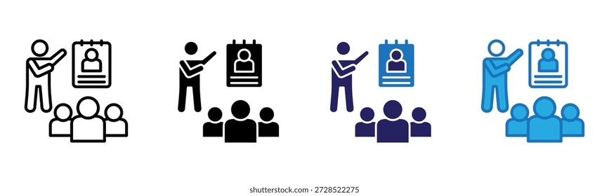Hire Icon Multi Style Ilustración vectorial