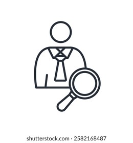 hire icons isolated on White Background. Flat style design
