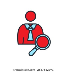 hire icons isolated on White Background. Flat style design