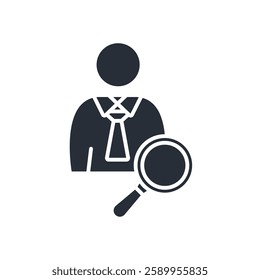 hire icons isolated on White Background. Flat style design