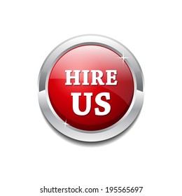 Hire Us Glossy Shiny Circular Vector Button