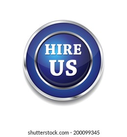 Hire Us Glossy Shiny Circular Vector Button