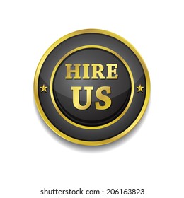 Hire Us Glossy Shiny Circular Vector Button