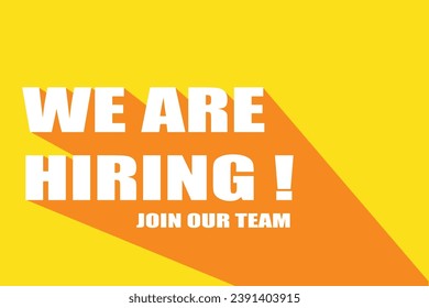Hiring advertisement vector design for online advertisement