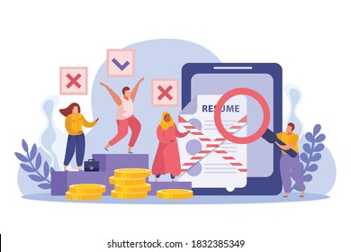 Hiring Applicants Religious Color Sex National Origin Age Discrimination Policy Isometric Flat Background Composition With Vector Illustration 