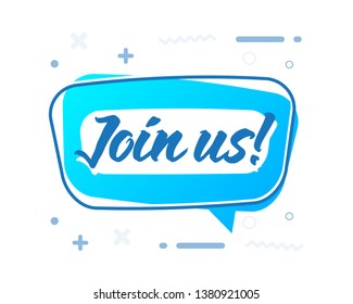Hiring badge banner template. Finad job join us sticker for company seeking worker. Colorful modern 3d gravity words desing poster. Realistic bright background glow concept. Vector illustration icon.