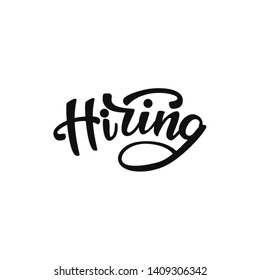 Hiring banner design. Vector illustration.