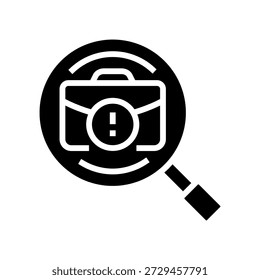hiring challenges glyph icon vector. hiring challenges sign. isolated symbol illustration