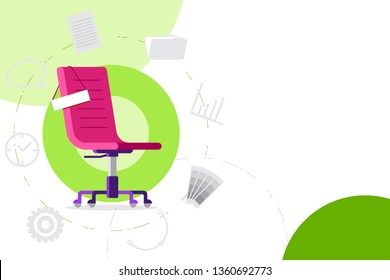 Hiring concept. Workspace business infographic background. office information presentation backdrop. vector illustration.